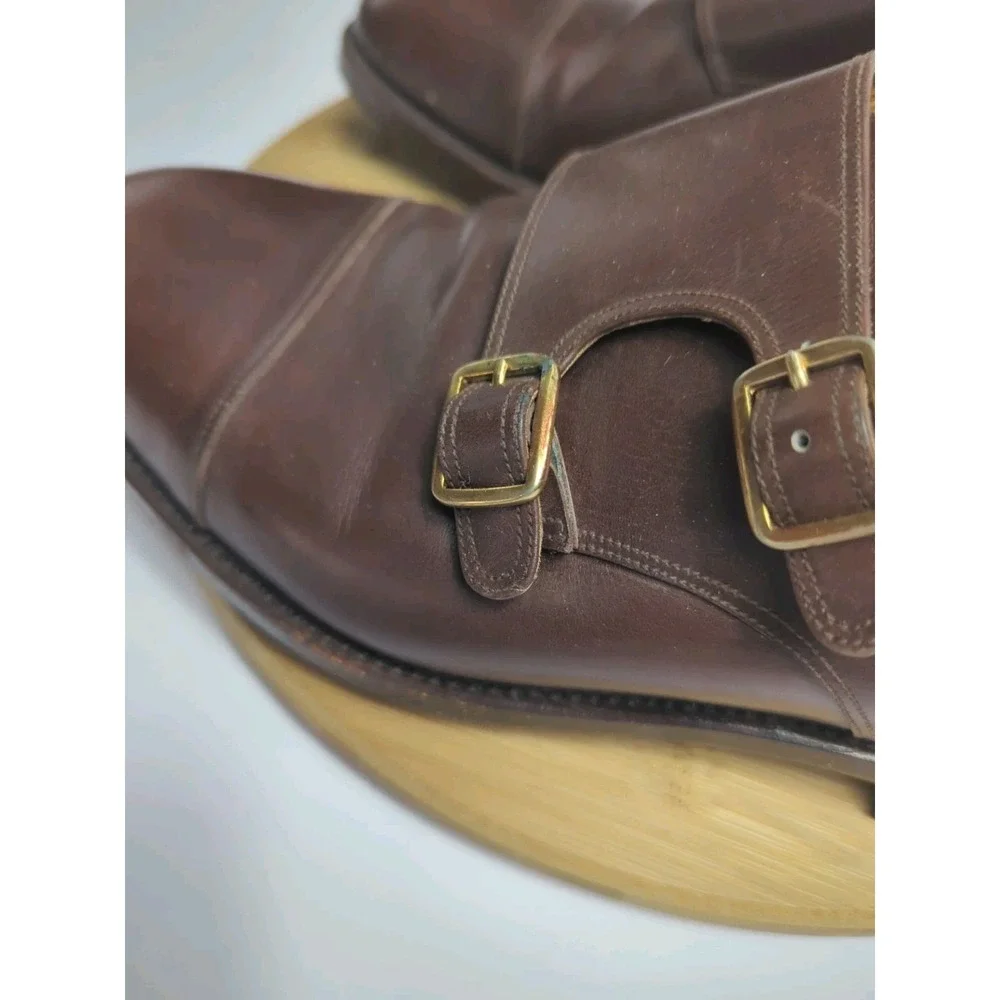 Pepe Albaladejo Dress Shoes Mens 9 EE Brown Double‎ Monk Mallorca Leather Spain